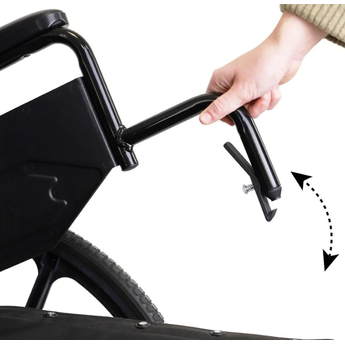 Self Propelled Bariatric Steel Wheelchair