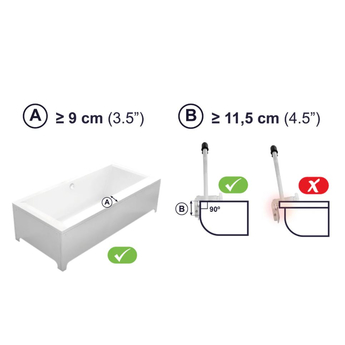 Bath Padded Grab Bar - Grey