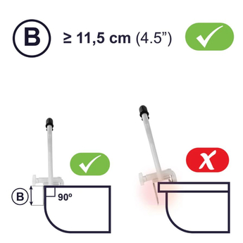 Bath Padded Grab Bar - Grey