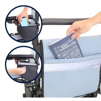 Blue Electric Wheelchair