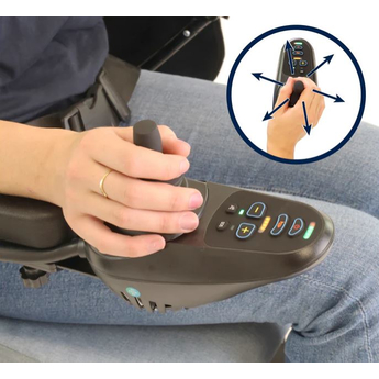 Blue Electric Wheelchair