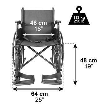 Wheelchair sizing