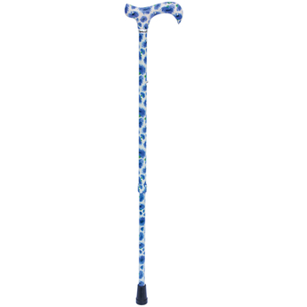 Adjustable Derby Walking Cane - Cornflowers