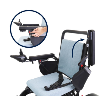 Blue Electric Wheelchair