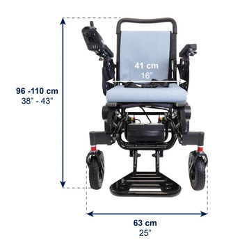 Blue Electric Wheelchair