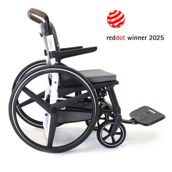 White LightWeight Self Propelled Wheelchair