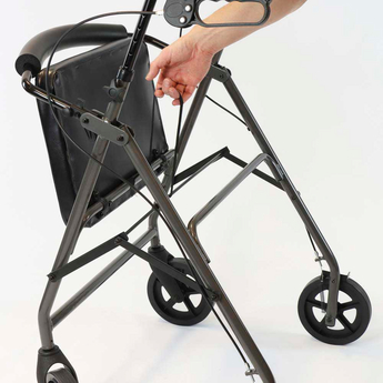 A-Series Heavy Duty Bariatric 4 Wheel Rollator – Grey