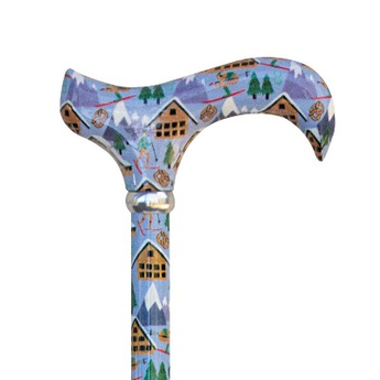 Adjustable Derby Walking Cane - Skiing