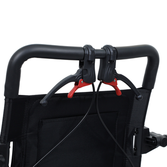 Suitcase Folding Attendant Wheelchair handle folded