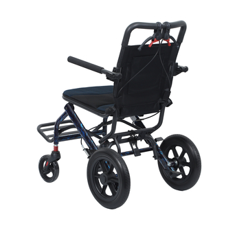 Suitcase Folding Attendant Wheelchair rear