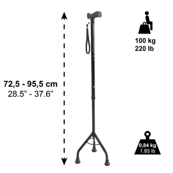 3 Support Walking Stick