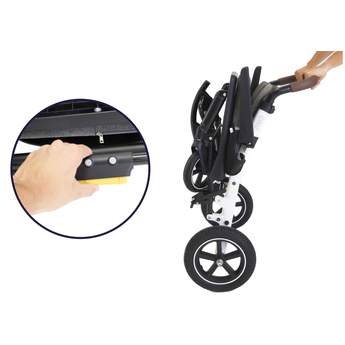 Lightweight Folding Wheelchair - White