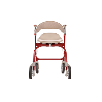 Red Antar Aluminium Rollator with Bag