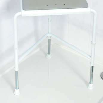 Nuvo Height Adjustable Corner Shower Stool