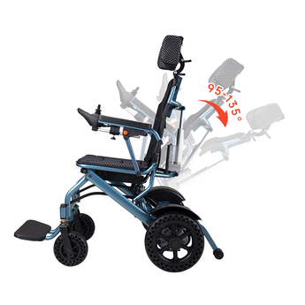 Lightweight Reclining Electric Wheelchair with Headrest 15 - 20km