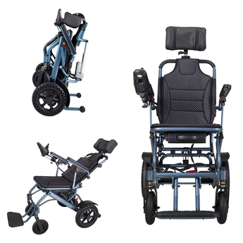 Lightweight Reclining Electric Wheelchair with Headrest 15 - 20km
